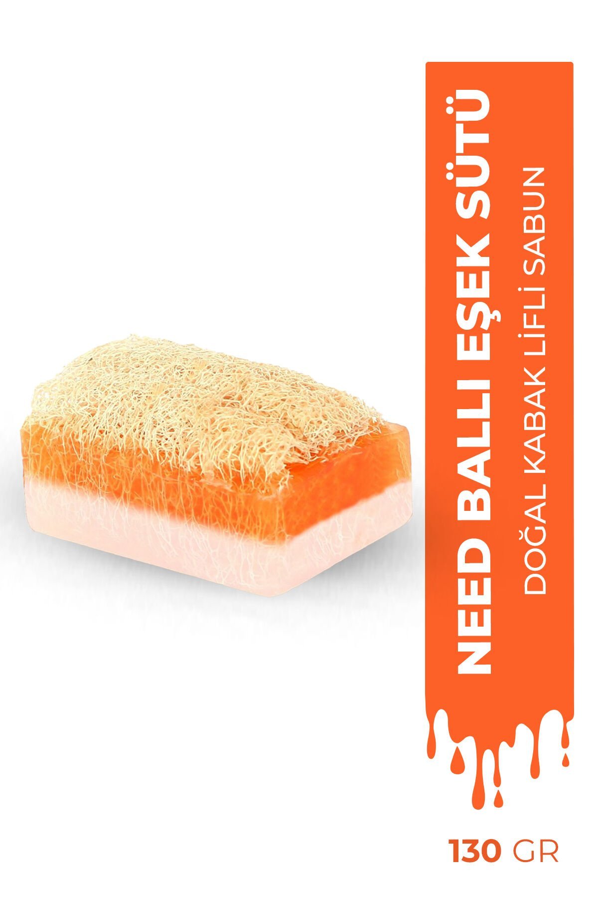 Need Doğal Kabak Lifli Ballı Eşek Sütü Sabun 130 gr